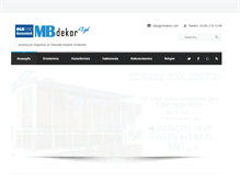 Tablet Screenshot of mbdekor.com